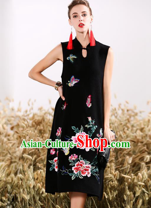 Traditional Ancient Chinese Young Women Cheongsam Dress Republic of China Tangsuit Stand Collar Blouse Dress Tang Suit Clothing Traditional Ancient Chinese Young Women Cheongsam Dress Republic of China Tangsuit Stand Collar Blouse Dress Tang Suit Clothing