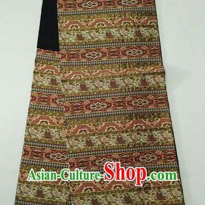 Japanese Traditional Embroidered Waistband Kimono Yukata Dress Wafuku Brocade Belts for Women