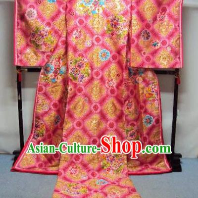 Ancient Japanese Empress Garment Palace Iromuji Furisode Kimonos Traditional Yukata Dress Costume for Women