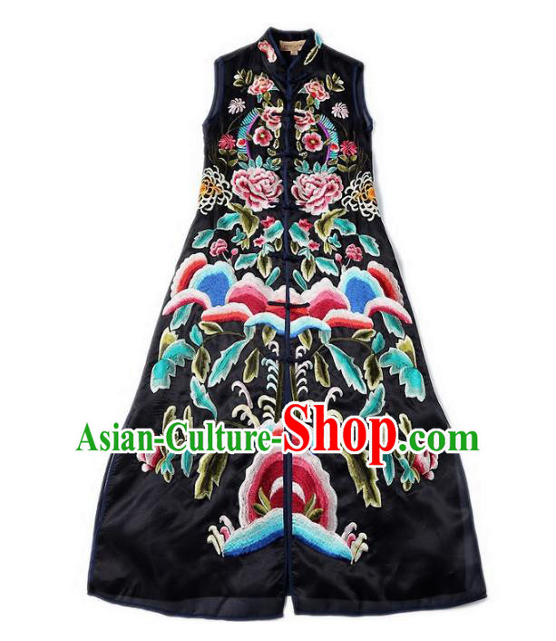 Traditional Ancient Chinese Young Women Cheongsam Dress Republic of China Tangsuit Stand Collar Blouse Dress Tang Suit Clothing