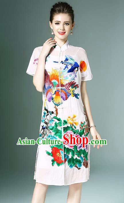 Traditional Ancient Chinese Young Women Cheongsam Dress Republic of China Tangsuit Stand Collar Blouse Dress Tang Suit Clothing Traditional Ancient Chinese Young Women Cheongsam Dress Republic of China Tangsuit Stand Collar Blouse Dress Tang Suit Clothing
