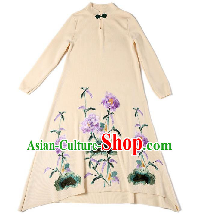 Traditional Ancient Chinese Young Women Cheongsam Dress Republic of China Tangsuit Stand Collar Blouse Dress Tang Suit Clothing Traditional Ancient Chinese Young Women Cheongsam Dress Republic of China Tangsuit Stand Collar Blouse Dress Tang Suit Clothing