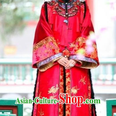 Chinese Traditional Palace Lady Historical Costume China Qing Dynasty Shunzhi Imperial Concubine Tong Clothing