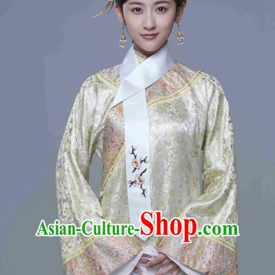 Chinese Ancient Yongzheng Imperial Concubine Historical Replica Costume China Qing Dynasty Manchu Lady Embroidered Clothing