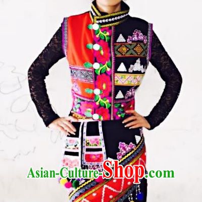 Traditional Chinese Gaoshan Nationality Dance Costume Folk Dance Ethnic Clothing for Women