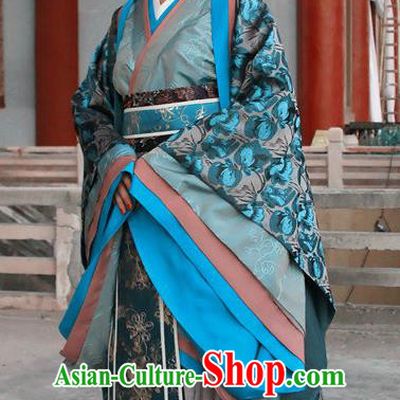 Ancient Chinese Traditional Han Dynasty Queen Mother Wang Hanfu Dress Replica Costume for Women