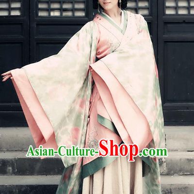 Chinese Han Dynasty Imperial Concubine Xu Li Hanfu Dress Ancient Palace Lady Replica Costume for Women