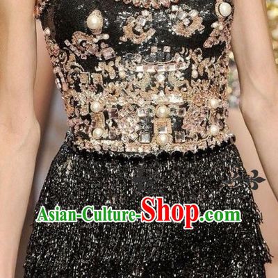 Model Dance Costumes Popular Catwalks Stage Drama Parade Coverall Costume for Women
