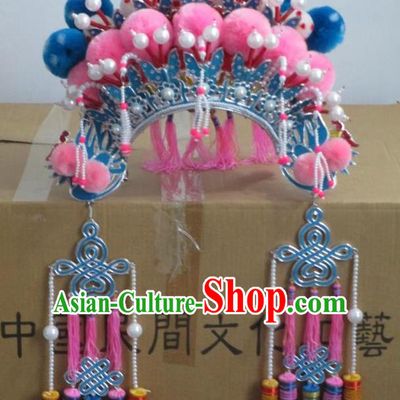 Traditional Chinese Beijing Opera Princess Phoenix Coronet Hair Accessories Female Headgear Peking Opera Actress Headwear