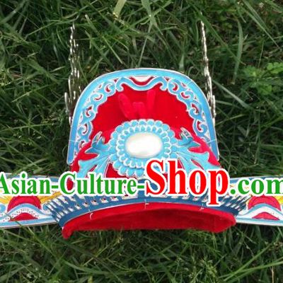 Traditional Chinese Beijing Opera Young Men Bridegroom Red Hats Peking Opera Niche Headwear