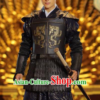 Traditional Ancient Chinese Military Officer Clothing Han Dynasty General Wei Qing Replica Costume for Men