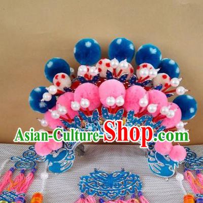 Chinese Traditional Beijing Opera Diva Phoenix Coronet Hair Accessories Peking Opera Actress Hats Headwear