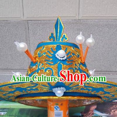 Traditional Chinese Beijing Opera Takefu Hats Peking Opera Warrior Headwear