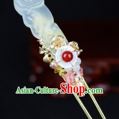 Chinese Ancient Handmade Hair Accessories Pure Cupper Hairpins for Women