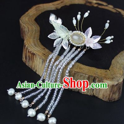 Chinese Ancient Handmade Hair Accessories Classical Hairpins Beads Tassel Hair Clip for Women