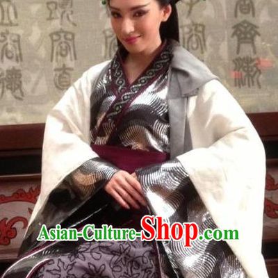 Ancient Chinese Han Dynasty Imperial Concubine Traditional Replica Costume Palace Lady Hanfu Dress for Women