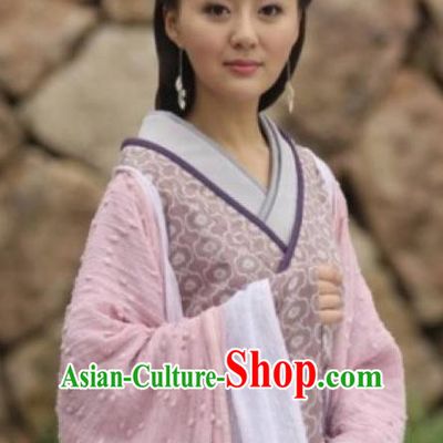 Ancient Traditional Chinese Han Dynasty Dai Kingdom Queen Replica Costume Hanfu Dress for Women