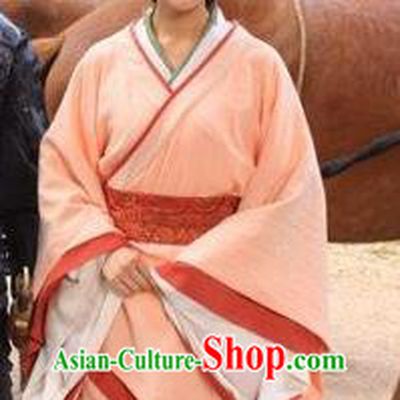 Ancient Traditional Chinese Han Dynasty Dai Kingdom Queen Consort Replica Costume Hanfu Dress for Women
