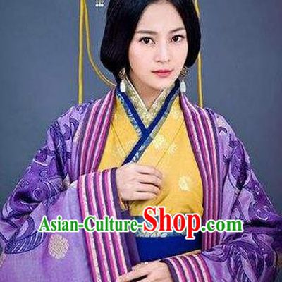 Ancient Traditional Chinese Eastern Han Dynasty Coquette Deng Chan Hanfu Dress Replica Costume for Women