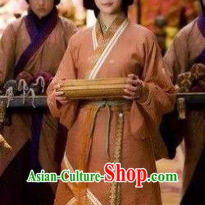 Ancient Traditional Chinese Eastern Han Dynasty Palace Lady Hanfu Dress Replica Costume for Women