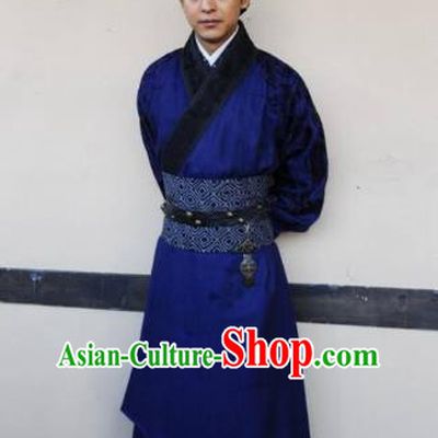 Traditional Ancient Chinese Han Dynasty Swordsman General Feng Yi Replica Costume for Men