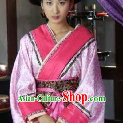 Ancient Traditional Chinese Han Dynasty Imperial Consort Zhao Hede Hanfu Replica Costume for Women
