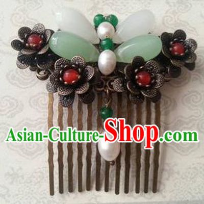 Chinese Ancient Handmade Hair Accessories Classical Tassel Hairpins Butterfly Hair Comb for Women