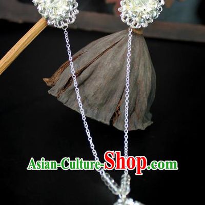Chinese Ancient Handmade Hair Accessories Classical Hair Claw Hanfu Tassel Hair Clasp for Women
