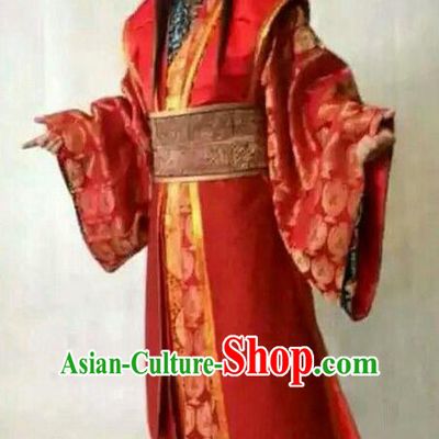 Traditional Chinese Wei and Jin Dynasties Medical Scientist Physician Huangpu Mi Wedding Replica Costume for Men