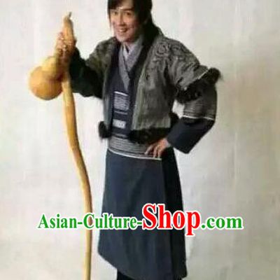 Traditional Chinese Wei and Jin Dynasties Medical Scientist Physician Huangpu Mi Replica Costume for Men
