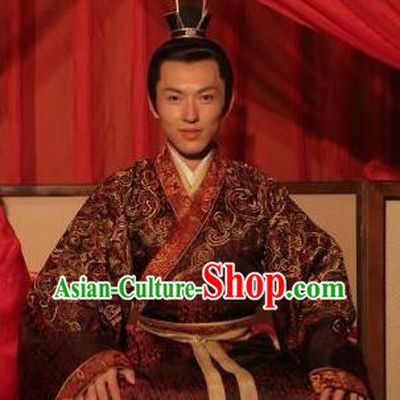 Traditional Chinese Jin Dynasty Calligrapher Wang Xizhi Replica Costume for Men