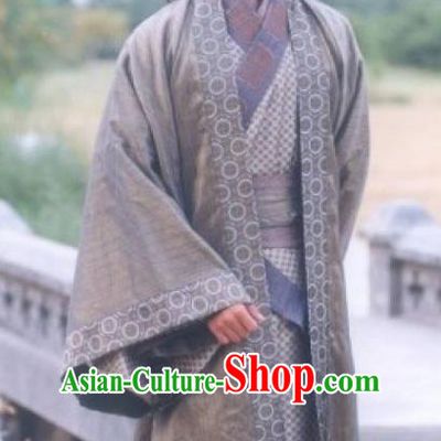 Traditional Chinese Han Dynasty Military Officer General Li Ling Replica Costume for Men