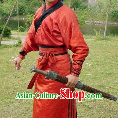 Traditional Chinese Han Dynasty Military Officer General Huo Qubing Replica Costume for Men