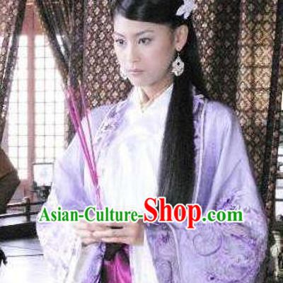 Chinese Ancient Han Dynasty Imperial Concubine Gouyi Embroidered Hanfu Dress Replica Costume for Women
