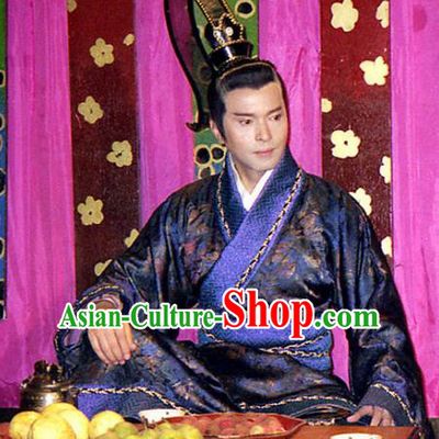Chinese Ancient Spring and Autumn Period Kingdom Jin Chancellor Tu'an Gu Replica Costume for Men