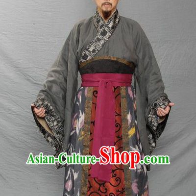 Chinese Ancient Three Kingdoms Period Wei Kingdom Master Strategist Xun Yu Replica Costume for Men