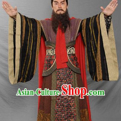 Ancient Chinese Eastern Han Dynasty Statesman Prime Minister Cao Cao Replica Costume for Men