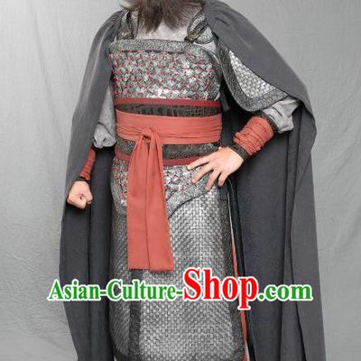 Chinese Ancient Three Kingdoms Period Kingdom Shu General Zhang Fei Helmet and Armour Replica Costume for Men