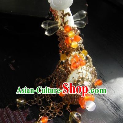 Chinese Handmade Ancient Hair Accessories Hair Stick Classical Hanfu Jade Hairpins for Women