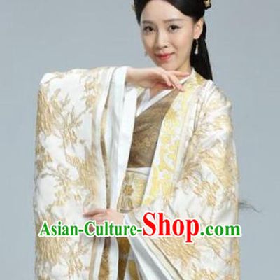 Chinese Ancient Tang Dynasty Empress Dowager Dugu Mantuo Replica Costume for Women