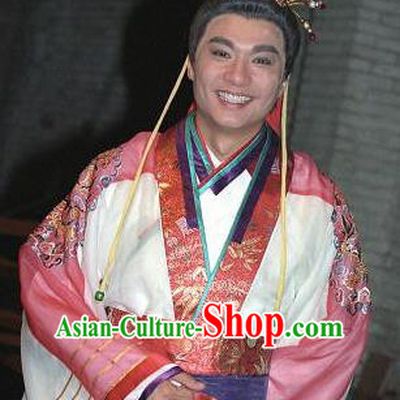 Chinese Ancient Tang Dynasty Emperor Li Shimin Replica Costume for Men
