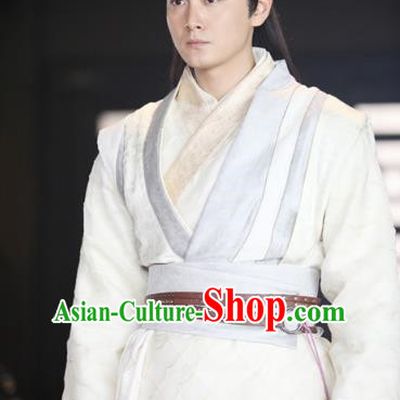 Chinese Ancient  Five Dynasties and Ten Kingdoms Prince Meng Qiyun Replica Costume for Men