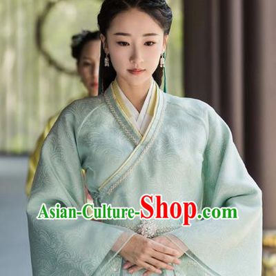 Chinese Ancient Five Dynasties and Ten Kingdoms Princess Hanfu Dress Replica Costume for Women
