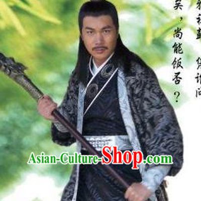 Chinese Ancient Sui Dynasty Insurrectionary Army General Zhu Can Replica Costume for Men