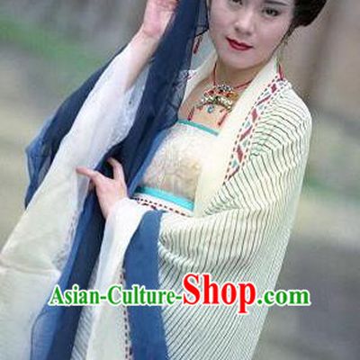 Chinese Ancient Tang Dynasty Imperial Concubine Dou Hanfu Dress Replica Costume for Women