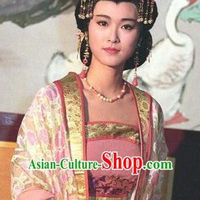 Chinese Ancient Tang Dynasty Imperial Empress Zhangsun Hanfu Dress Replica Costume for Women