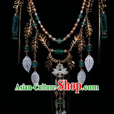 Chinese Handmade Ancient Jewelry Accessories Tassel Necklace Hanfu Necklet for Women