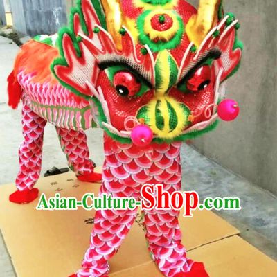 2 People Dragon Dance Costume Kylin Dancing Costumes Complete Set