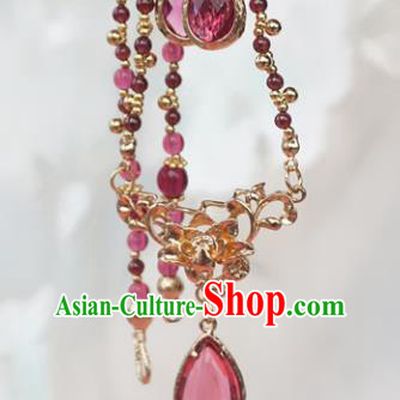 Chinese Handmade Ancient Jewelry Accessories Crystal Necklace Hanfu Necklet for Women