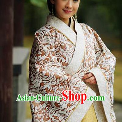 Chinese Ancient Spring and Autumn Period Court Maid Hanfu Dress Replica Costume for Women